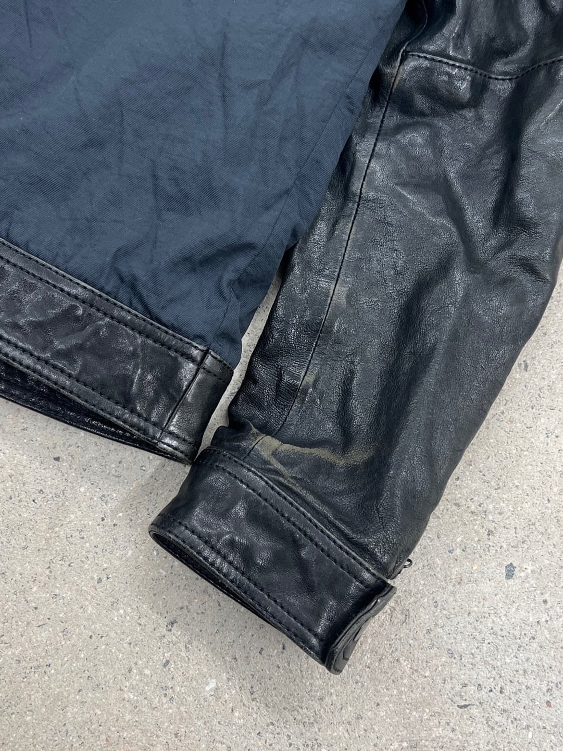 솔리드옴므 우영미 패브릭믹스 레더 자켓 상품이미지9