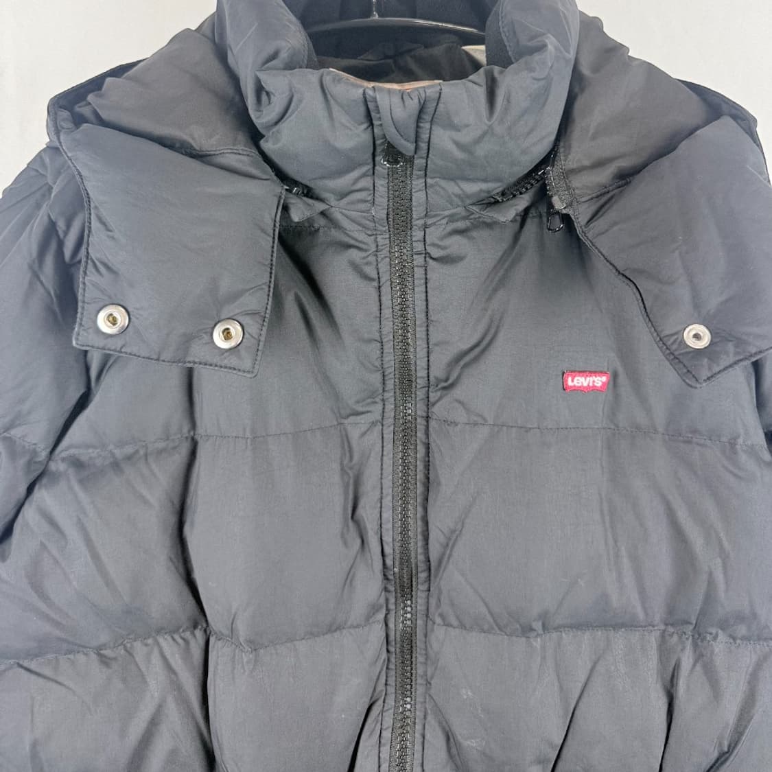 (M) 리바이스 우먼스 덕다운 롱 패딩 블랙 상품이미지3