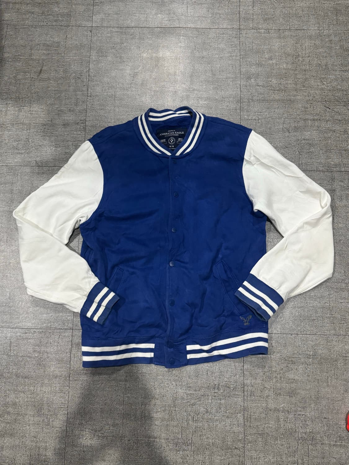 Americaneagle 아메리칸이글 올드스쿨아메카지 배색나그랑야구점퍼 상품이미지1