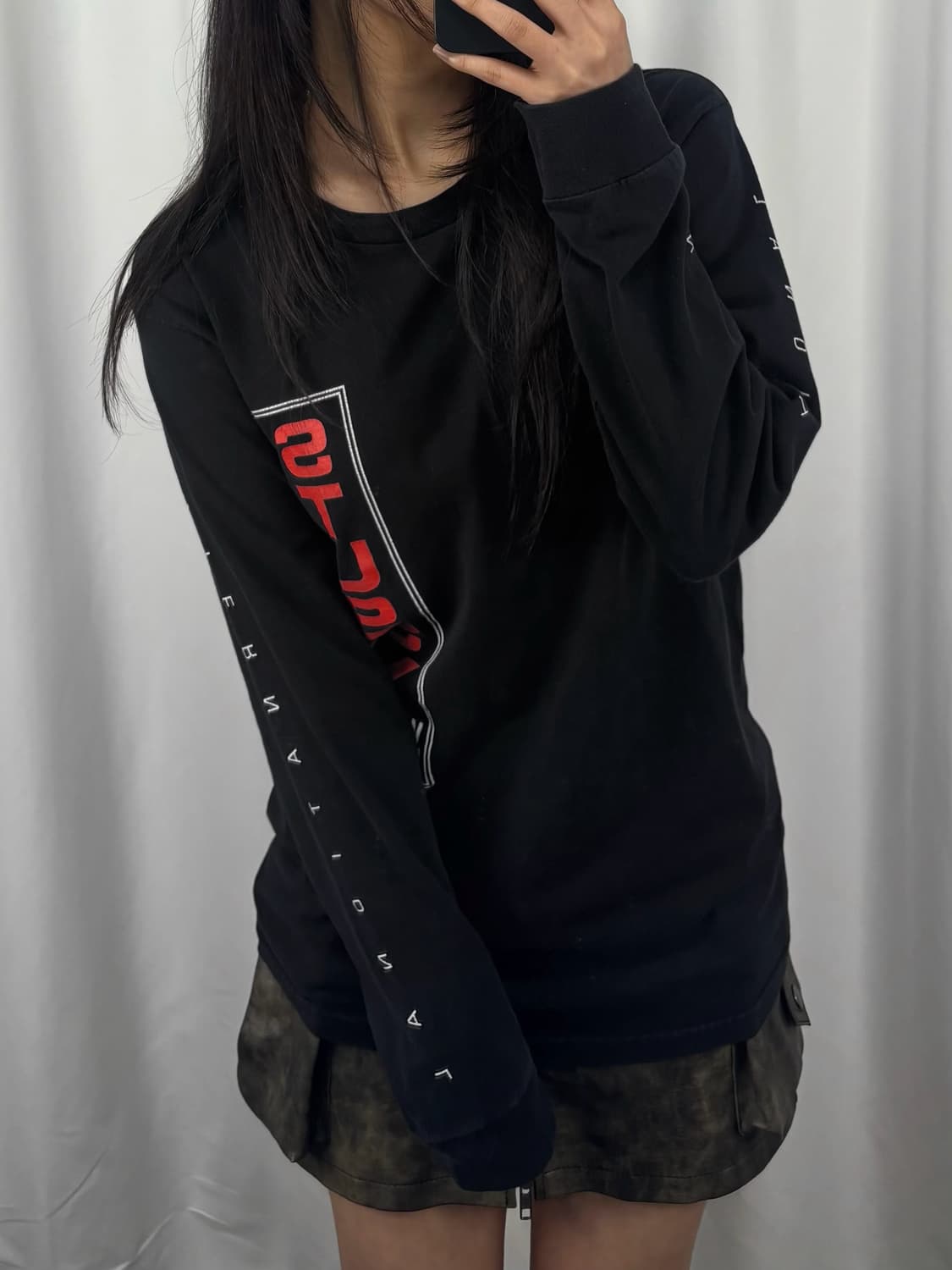 스투시 인터네셔널 블랙 롱슬리브 상품이미지2