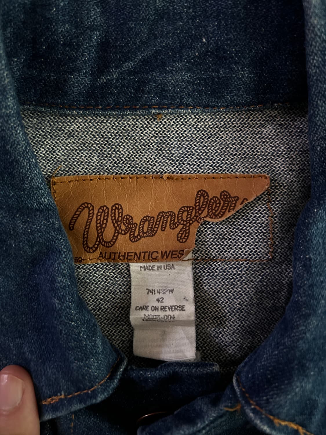 90s 랭글러 웨스턴 AUTHENTIC WESTERN 42 USA🇺🇸 상품이미지6