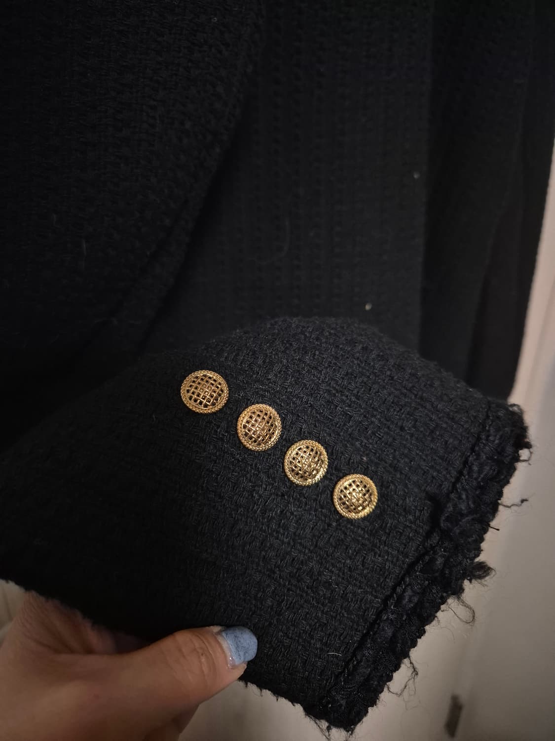 COCOBLANC 블랙 트위드 자켓 상품이미지5