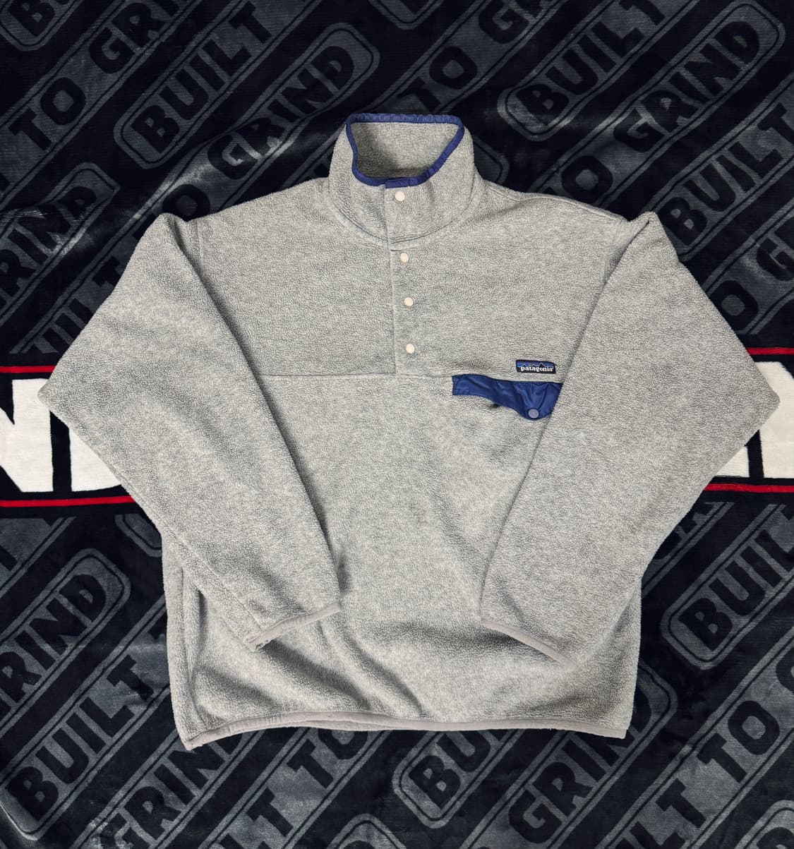 파타고니아 신칠라 스냅 티 풀 오버 그레이 블루 메이드 인 자메이카 상품이미지1