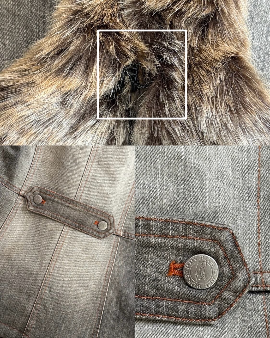 Burberry 버버리 블루라벨 퍼 데님 자켓 상품이미지9