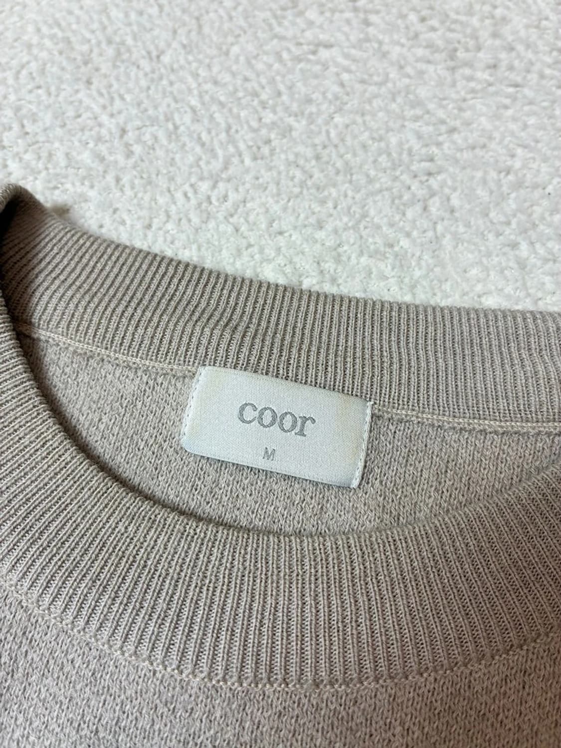 쿠어 Coor 탑필 울 라운드 니트 PN7922 상품이미지6