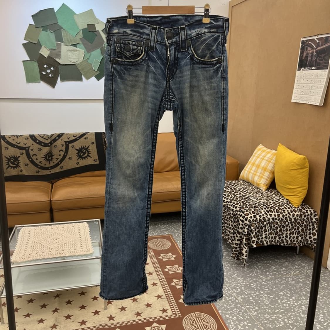 트루릴리전 빌리슈퍼티 Y2K 락시크 데님팬츠 28인치 C09968 상품이미지3