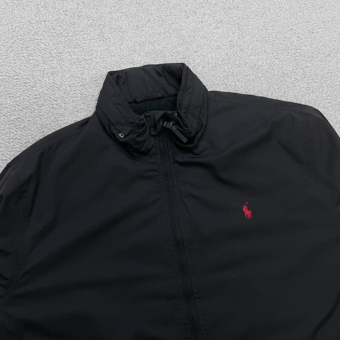 폴로 랄프로렌 포니 로고 폴리쉘 페리 점퍼 블랙 상품이미지2