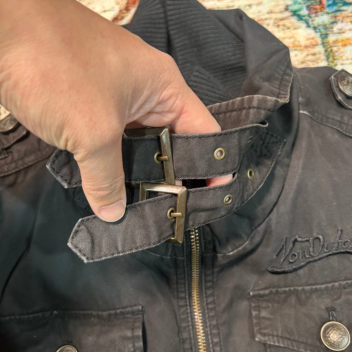 [M] 본더치 견장 야상 자켓 상품이미지4