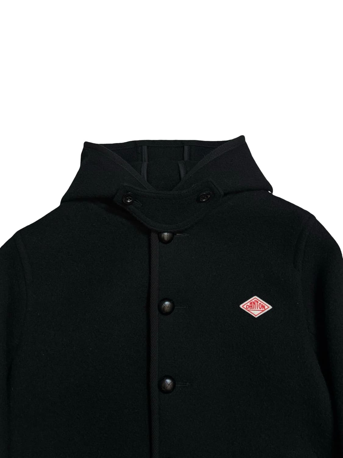 단톤 후드 울 코트 블랙 36 상품이미지3