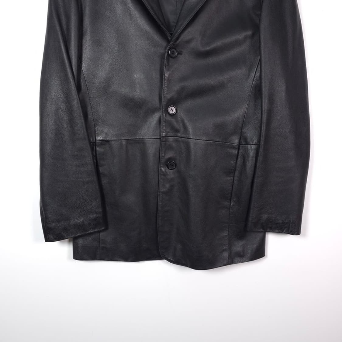 미니멀 무드 양가죽 3버튼 블레이저 자켓 상품이미지4