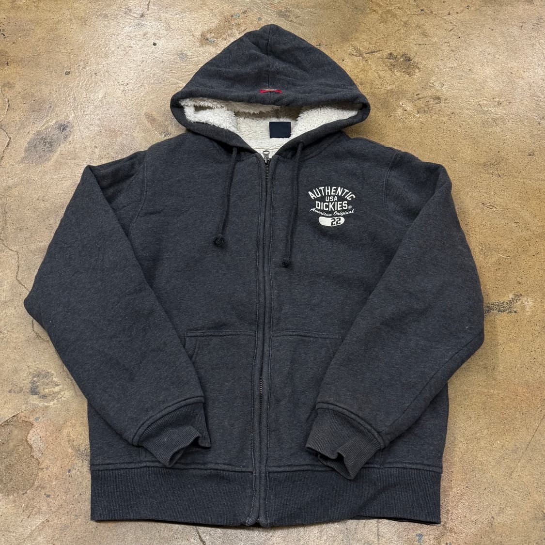 디키즈 그레이 양털 후드집업 상품이미지2