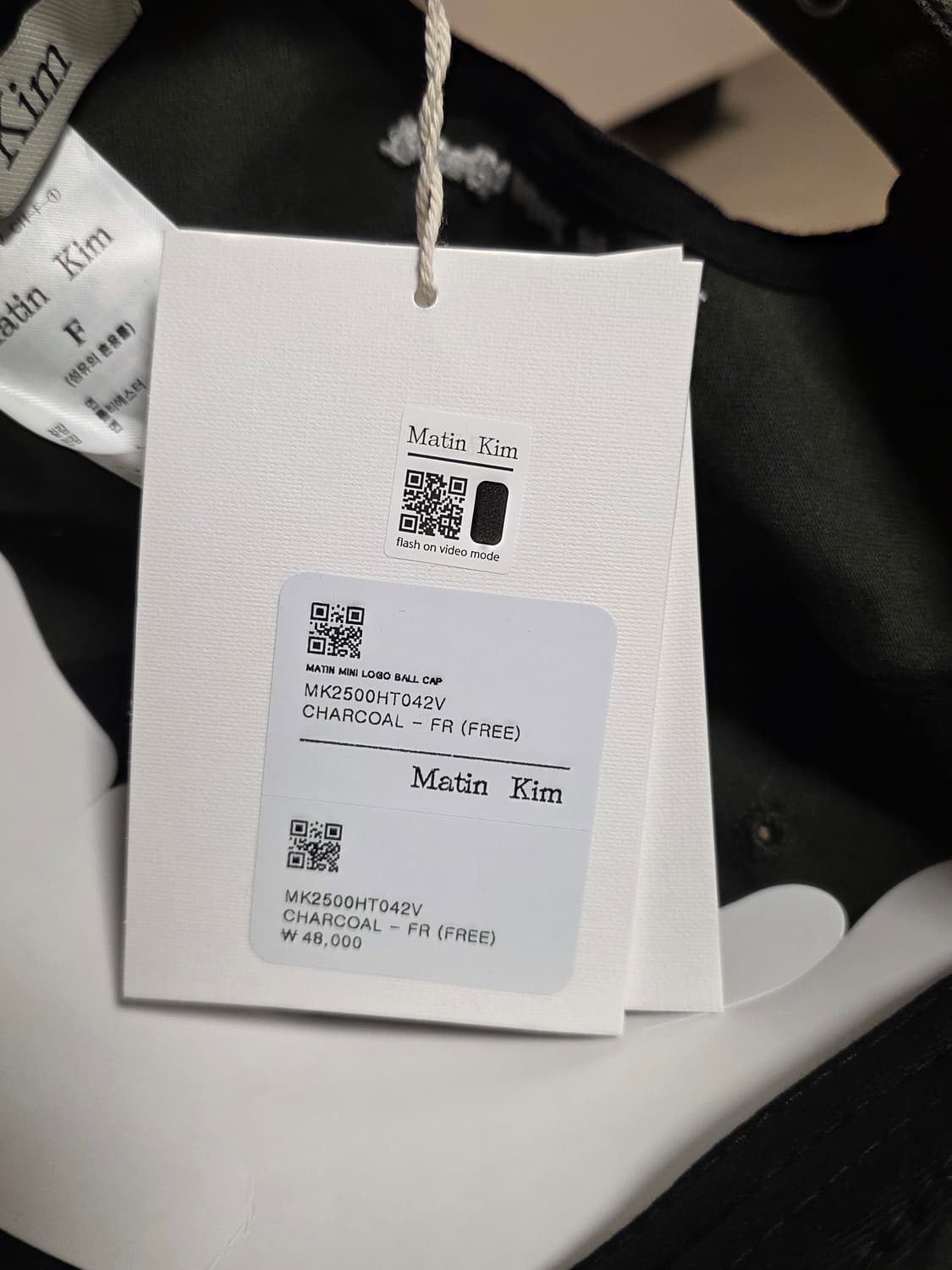 Matinkim 볼캡 - charcoal (쇼핑백 제공) 상품이미지3