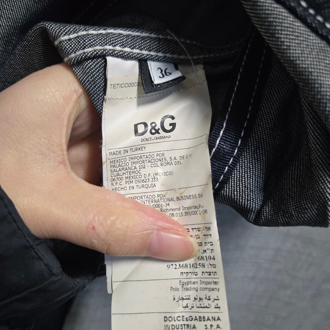 돌체앤가바나 레이스업 데님 자켓  상품이미지7