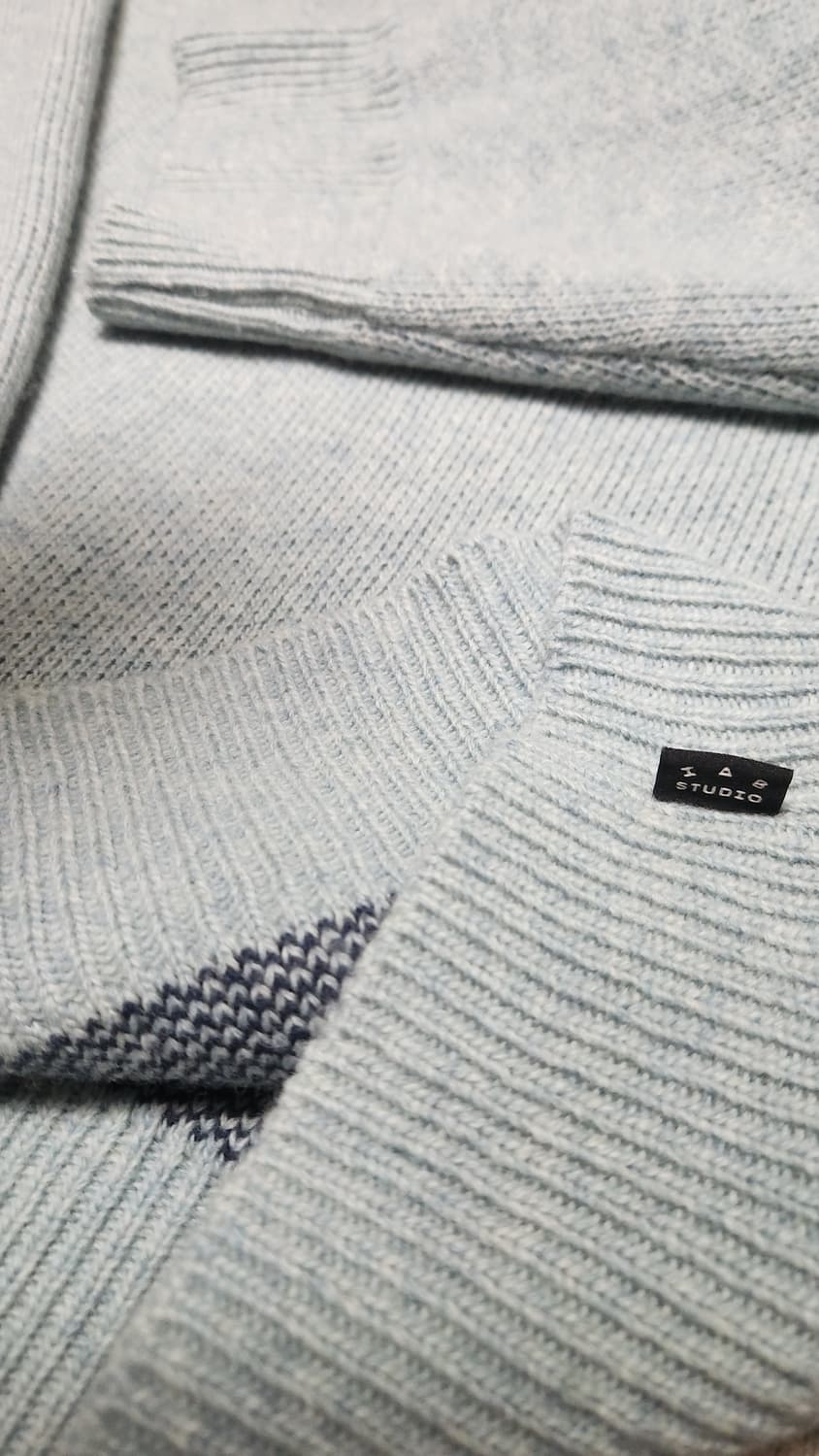 아이앱 스튜디오 니트 스틸 블루 [XL] 상품이미지6