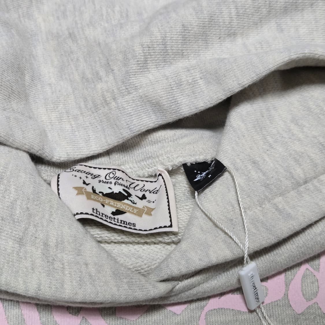 쓰리타임즈 엔젤베이비 멜란지 후드티 상품이미지5