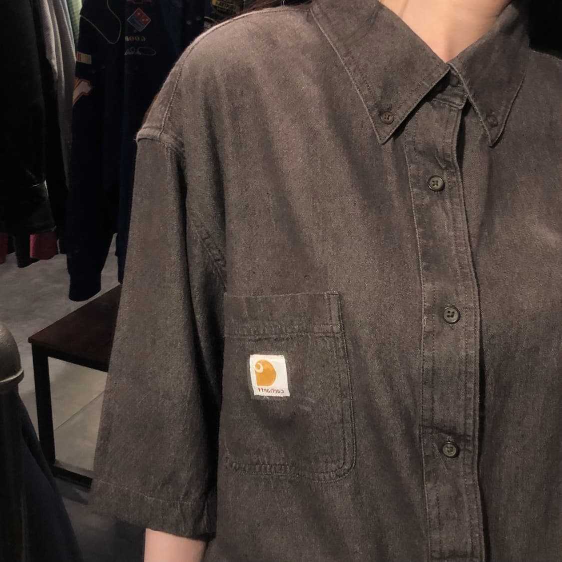 [IM] Carhartt 칼하트 반팔 셔츠 브라운 상품이미지4