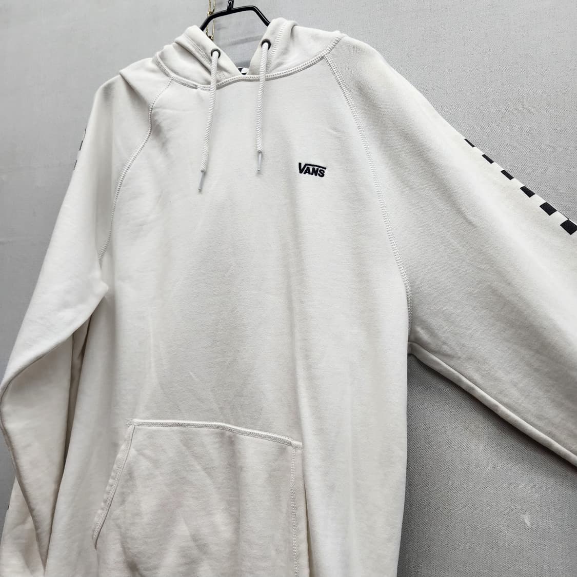 반스 로고 사이드 체커보드 후드티 L(L) 상품이미지2