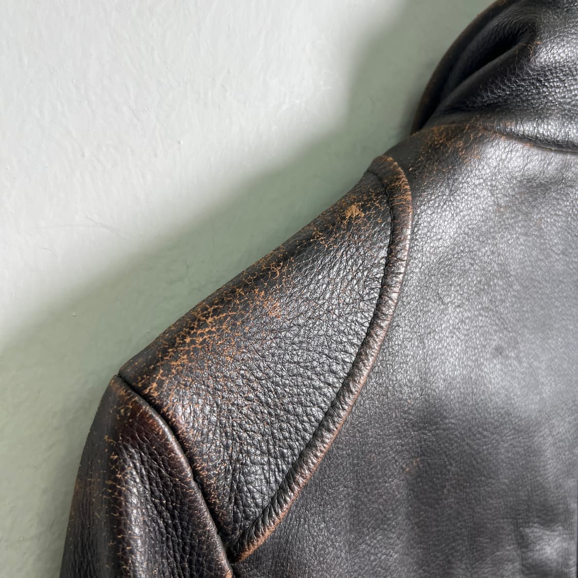 할리데이비슨 브라운 라이더 가죽 자켓 L 상품이미지10