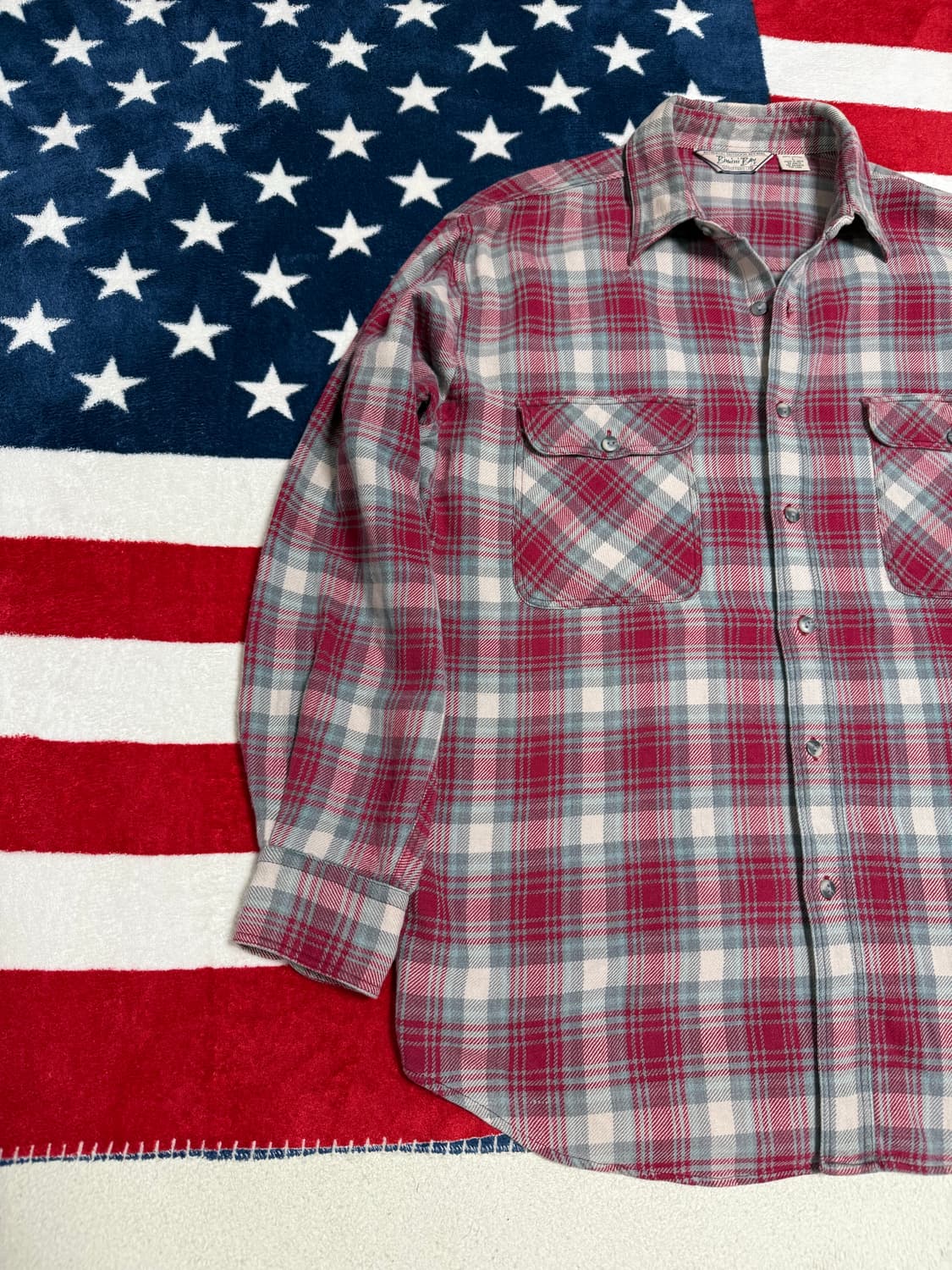 플란넬셔츠 빈티지플란넬셔츠 flannel shirt 빈티지 아메리칸캐주얼 상품이미지2