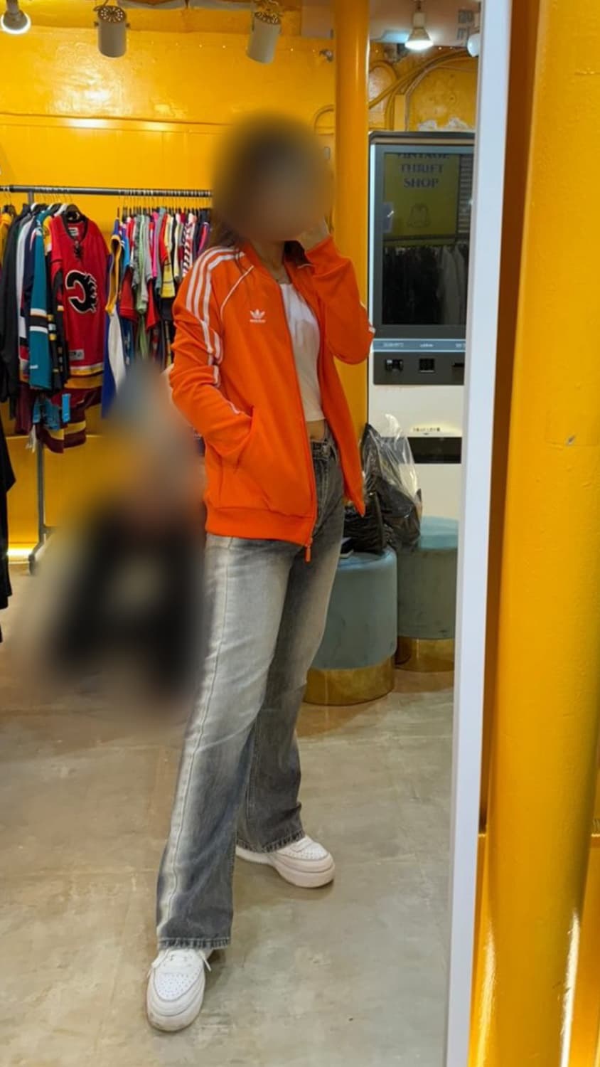 아디다스 주황 오렌지 유로파 트랙탑 져지 S 90 상품이미지3