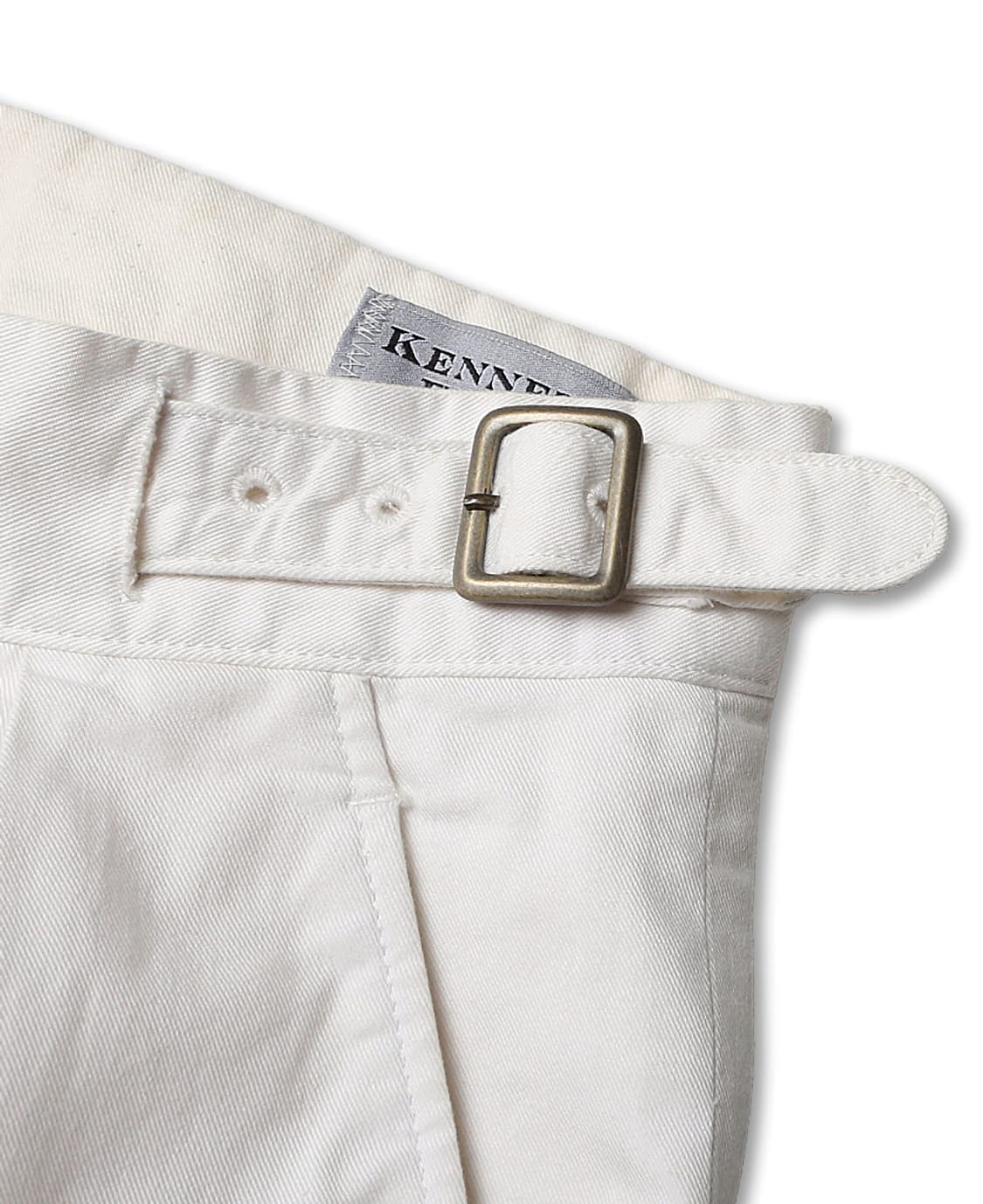 케네스 필드 [Kenneth Field] 화이트 코튼 테이퍼드 구르카팬츠 상품이미지5