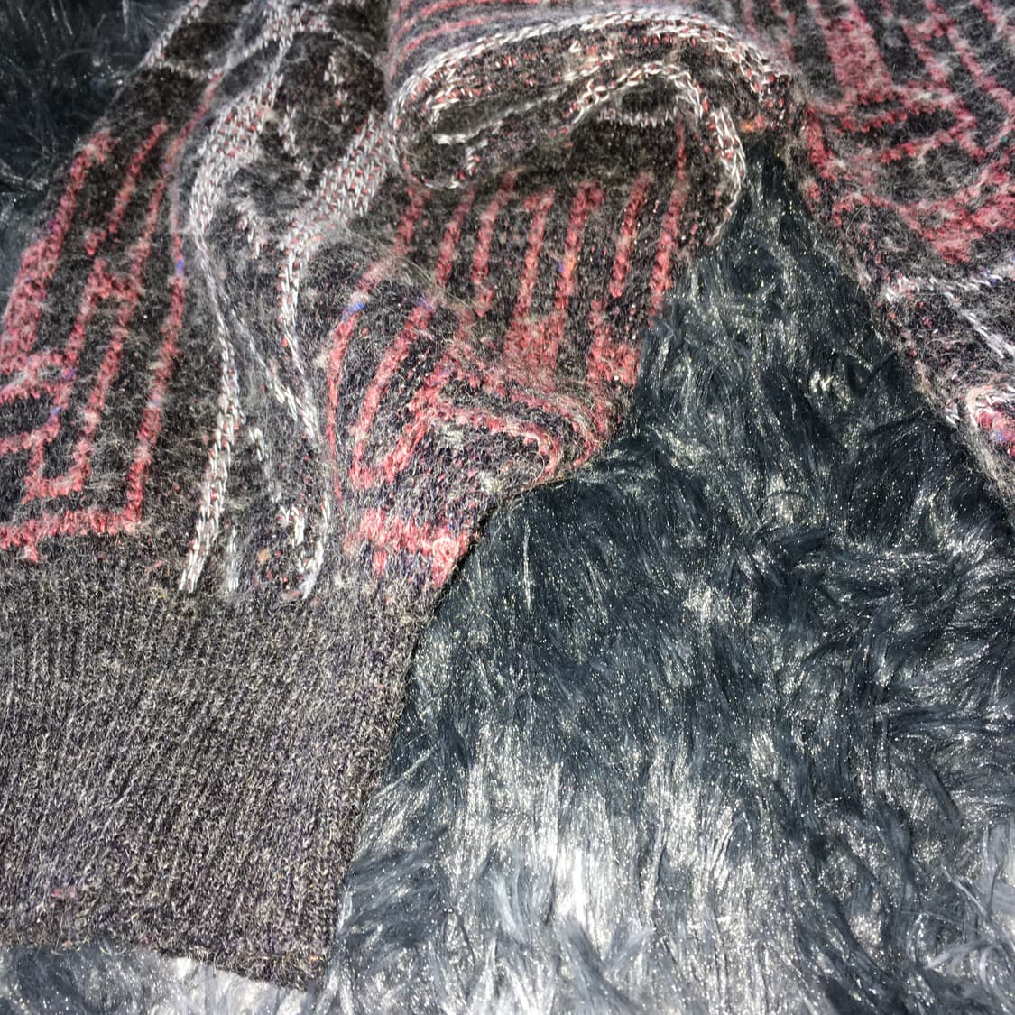 투티/ 0148 Giorgio danieli 빈티지 블랙 레드 니트 상품이미지7