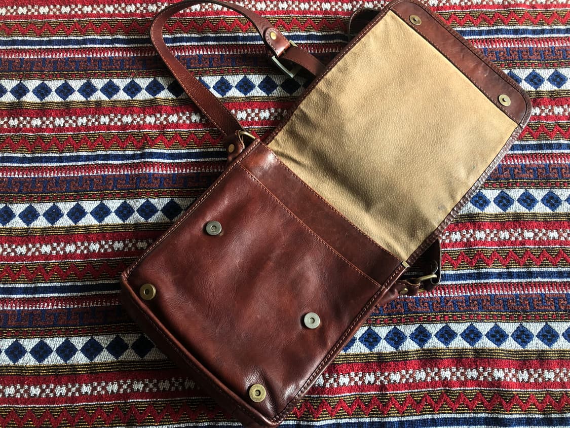 빈티지 이탈리아 레더 크로스백 상품이미지4