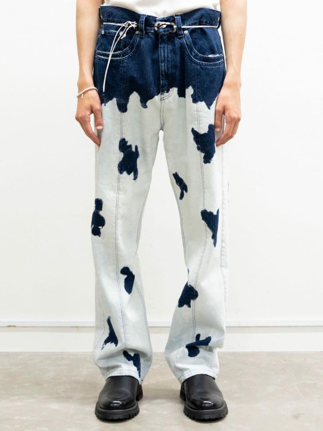 Namacheko Bleached Effect Cotton Jeans 상품이미지5
