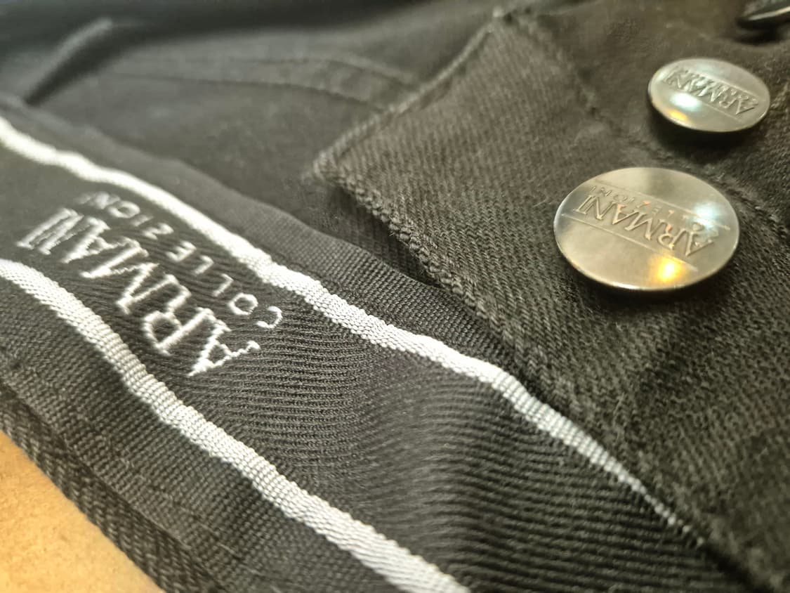 아르마니 블랙 팬츠 상품이미지4