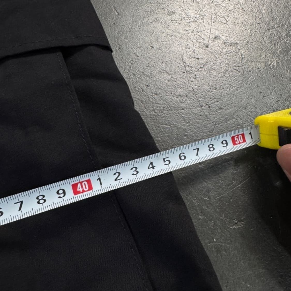32 와이드 커브 카고 팬츠 블랙 검정 상품이미지5