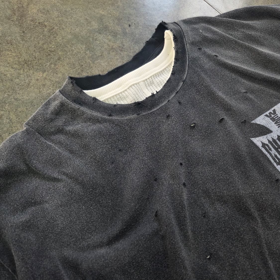 빈티지 긴팔 레이어드 티셔츠 상품이미지3