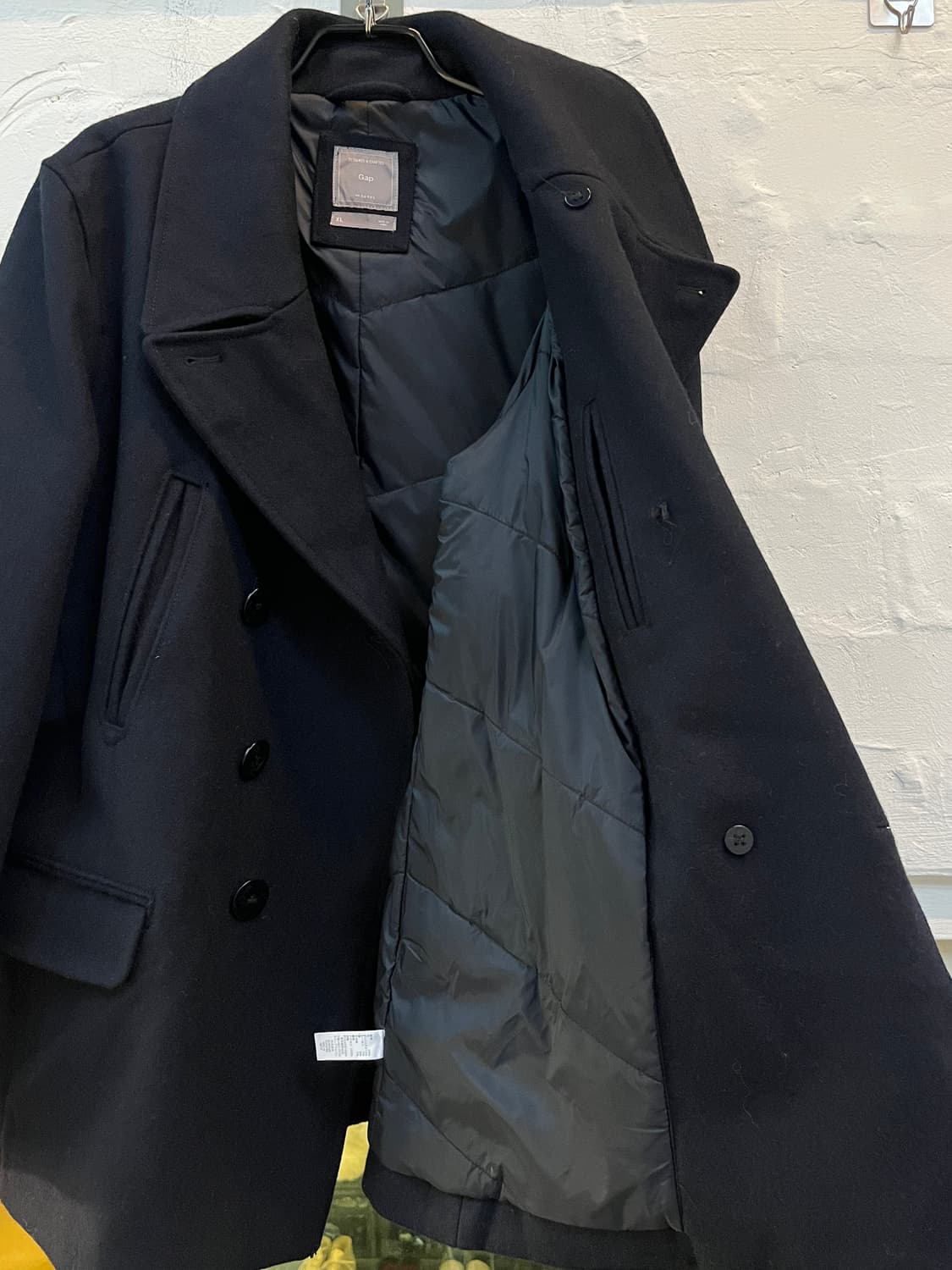 Gap 울 혼방 네이비 피코트 XL 상품이미지5