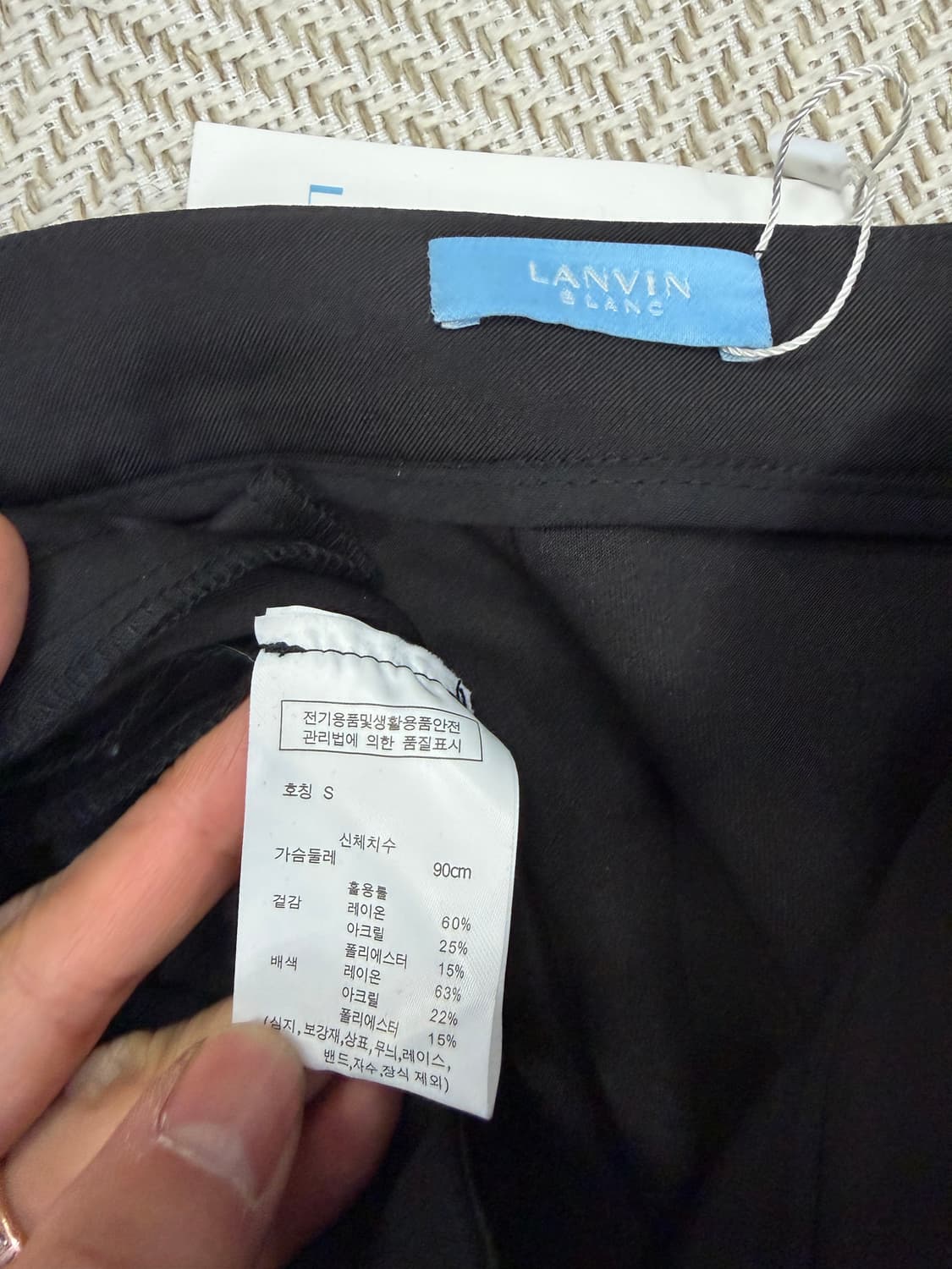 새제품) 랑방 블랑 한섬 정품 여성 팬츠 S 상품이미지8