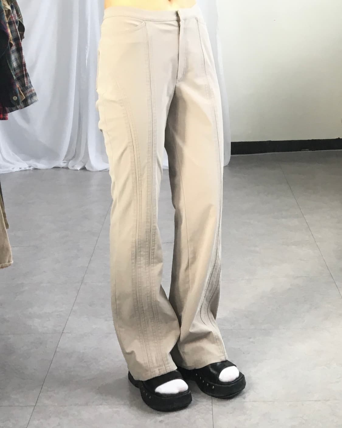 Line detail cotton pants 상품이미지6