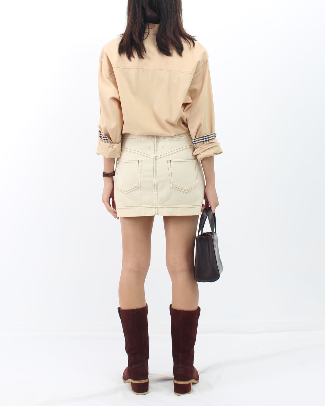 이자벨마랑 에뚜왈 Isabel Marant 아이보리 베이지 스티치 데님  상품이미지7