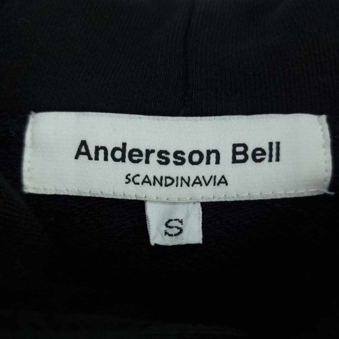 [앤더슨벨] 그래픽 프린팅 후드티 블랙 M18747 상품이미지8