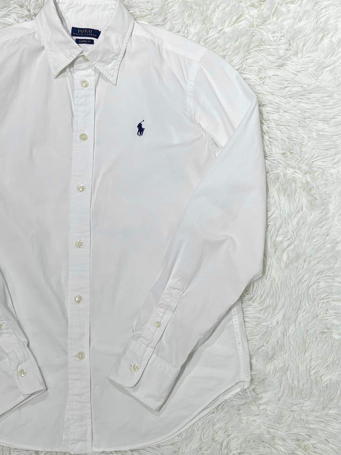 폴로랄프로렌 qr 화이트 셔츠 상품이미지5