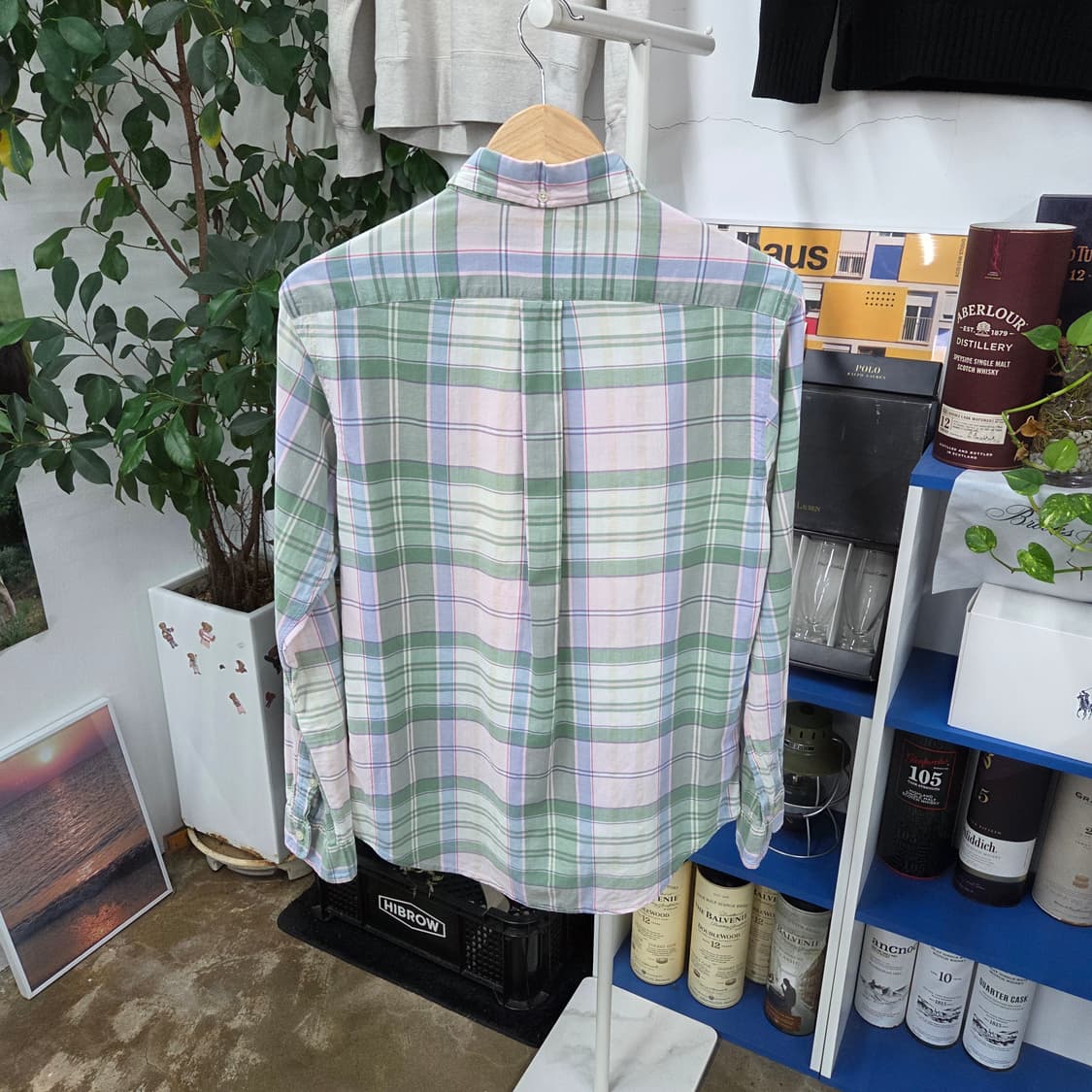 폴로랄프로렌 버튼다운 체크셔츠 M 상품이미지5