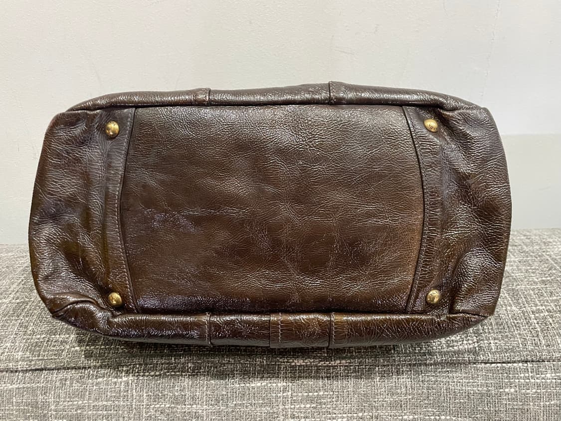 프라다 비텔로 샤인 토트백 브라운 정품 상품이미지3