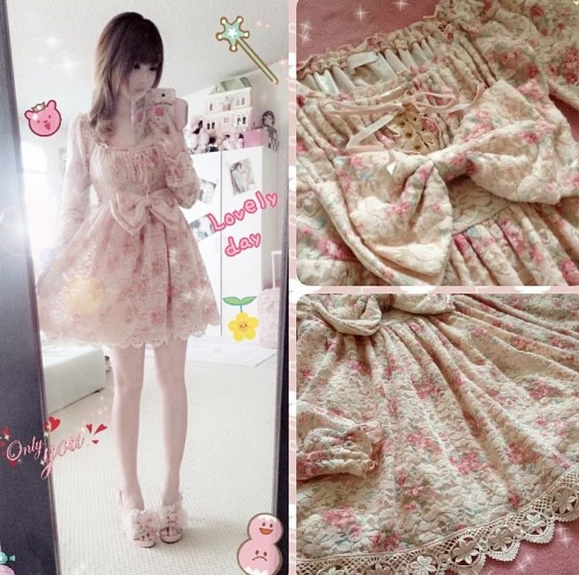 리즈리사 플로럴 원피스 히메카지 상품이미지1