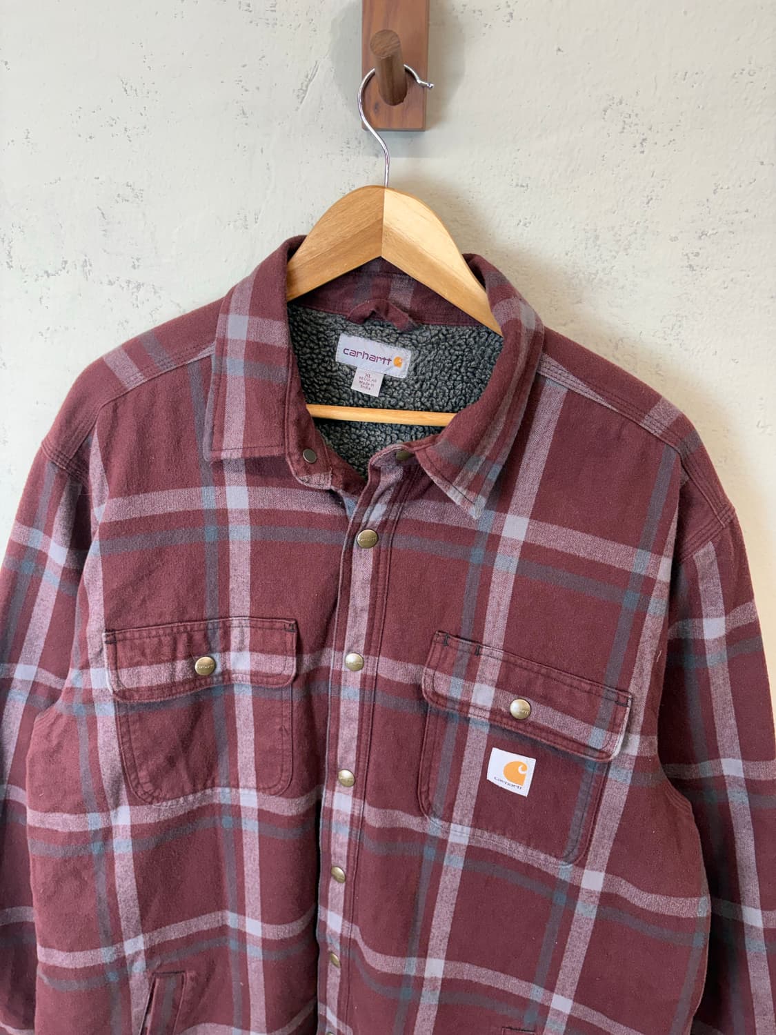 칼하트 셰르파 플란넬 셔츠 자켓 상품이미지5