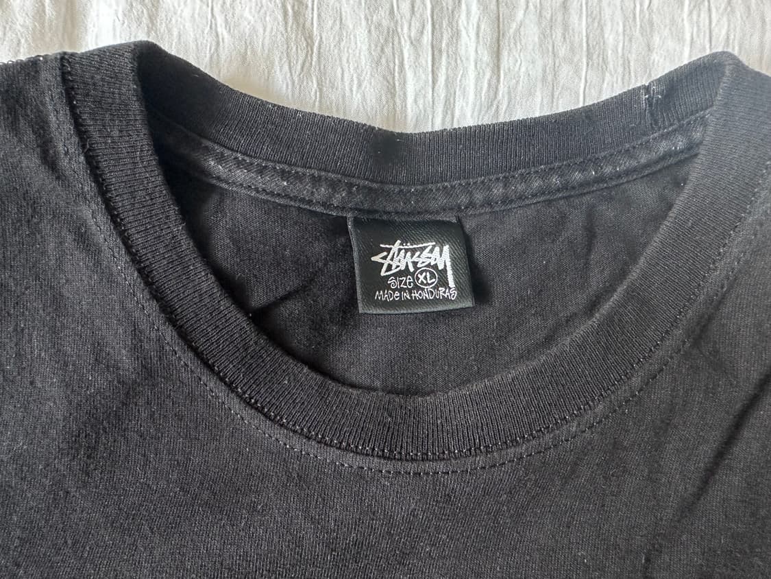 Stussy flipped t-shirt Black XL 상품이미지4