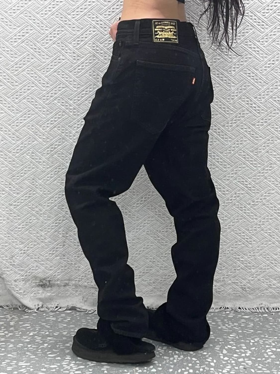 리바이스 512 빅E 프리미엄 골드 흑청 데님팬츠 36인치 C10526 상품이미지1