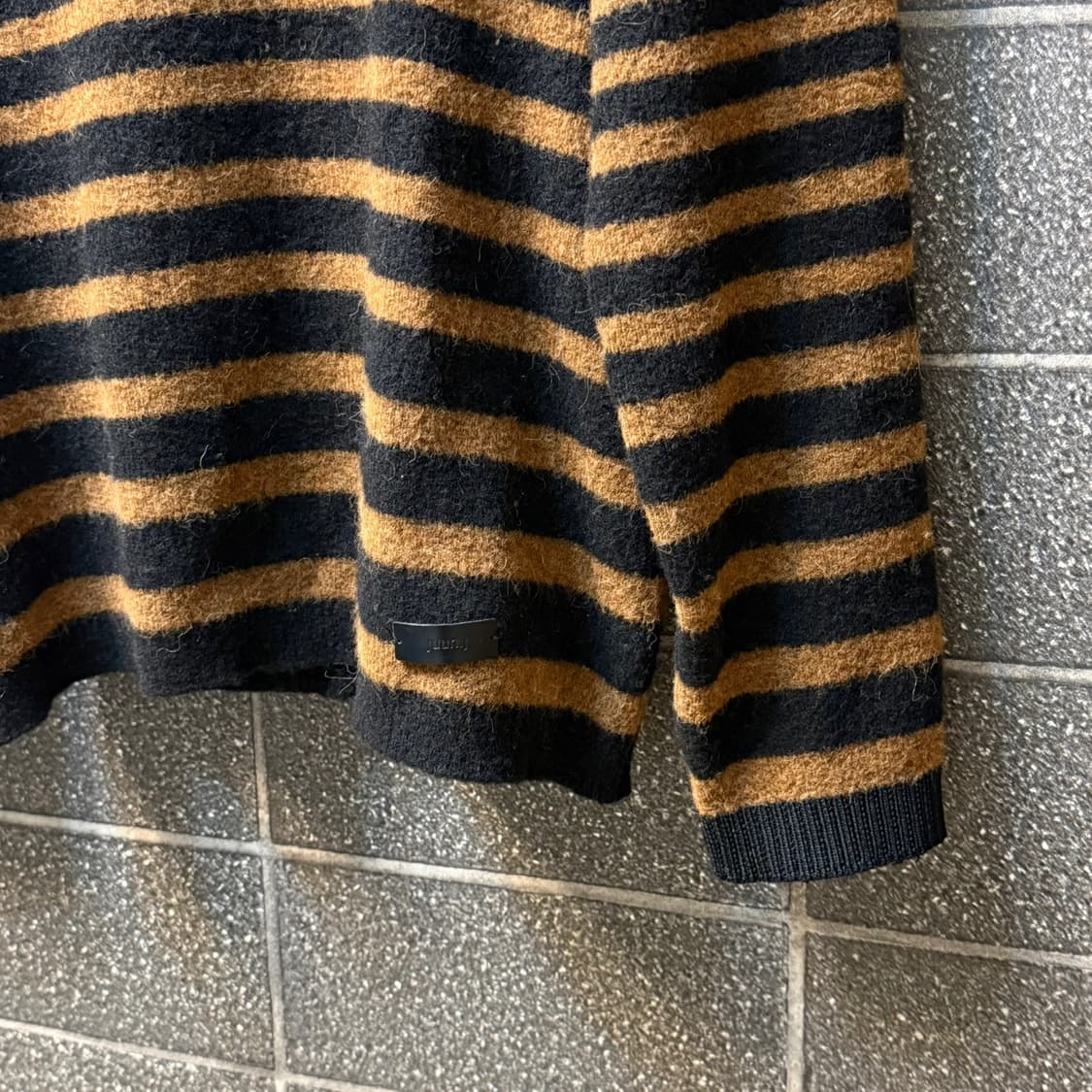 [L] 준지 Juun.J 알파카 혼방 스트라이프 니트 상품이미지3