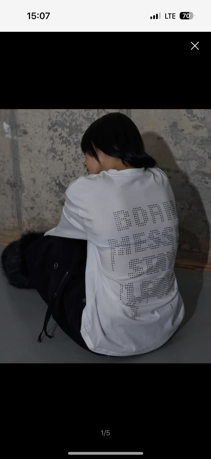 팬시클럽 FF 레터링 롱슬리브 (WHITE) 상품이미지2