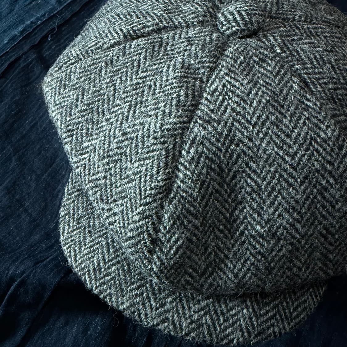 해리스트위드 헤링본 트위드 울 뉴스보이햇 60-62 상품이미지3