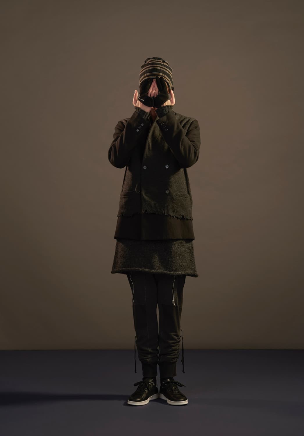 언더커버 17aw 니트도킹 블레이저 상품이미지1