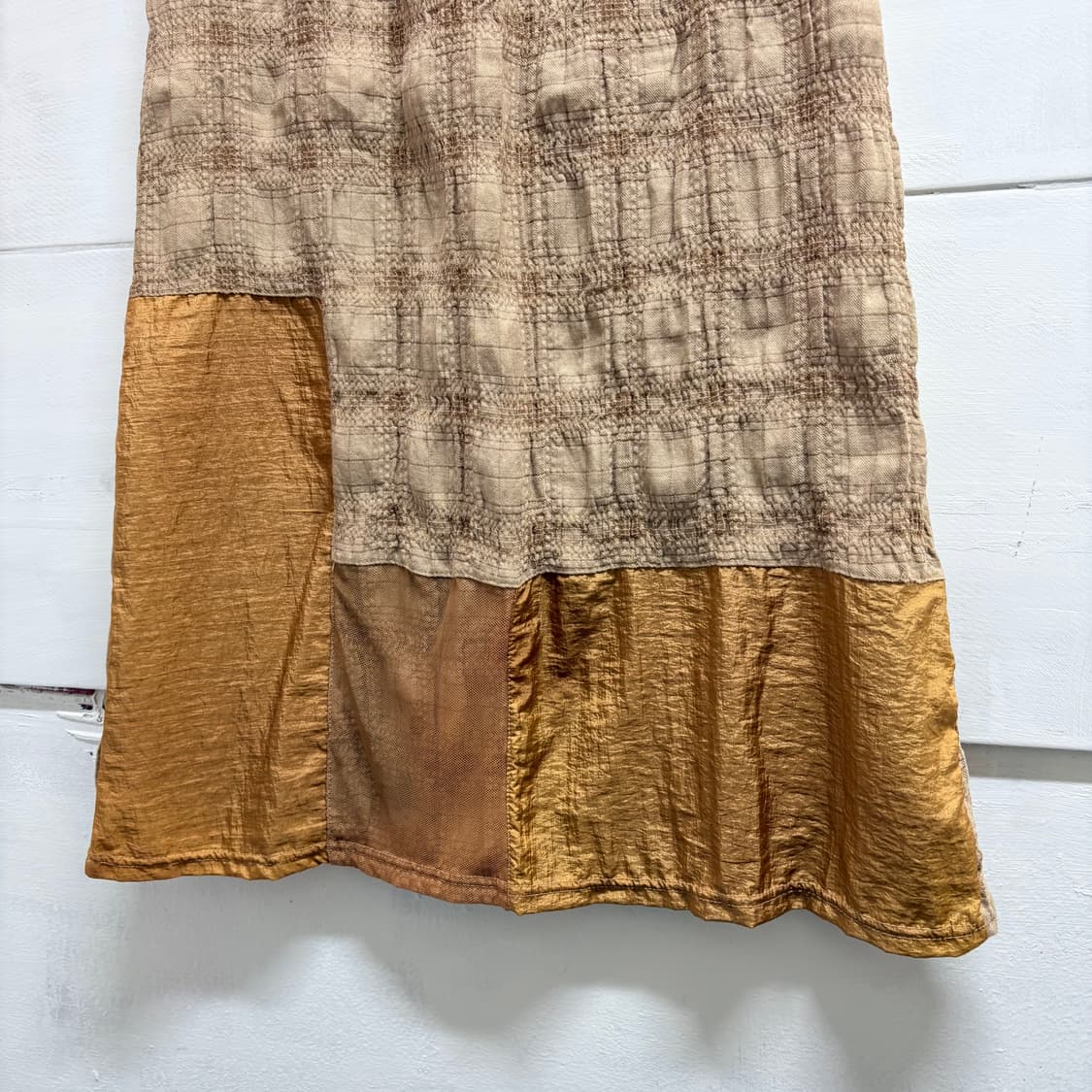 체크 크리즈 패치워크 롱 스커트  JPN 상품이미지3