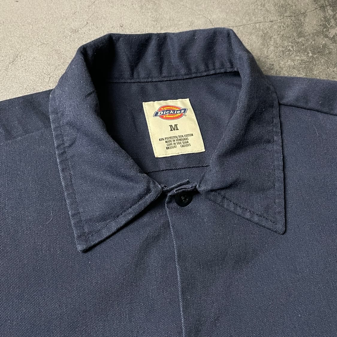 DICKIES 디키즈 빈티지 네이비 플랩포켓 워크 셔츠 A00947 상품이미지2