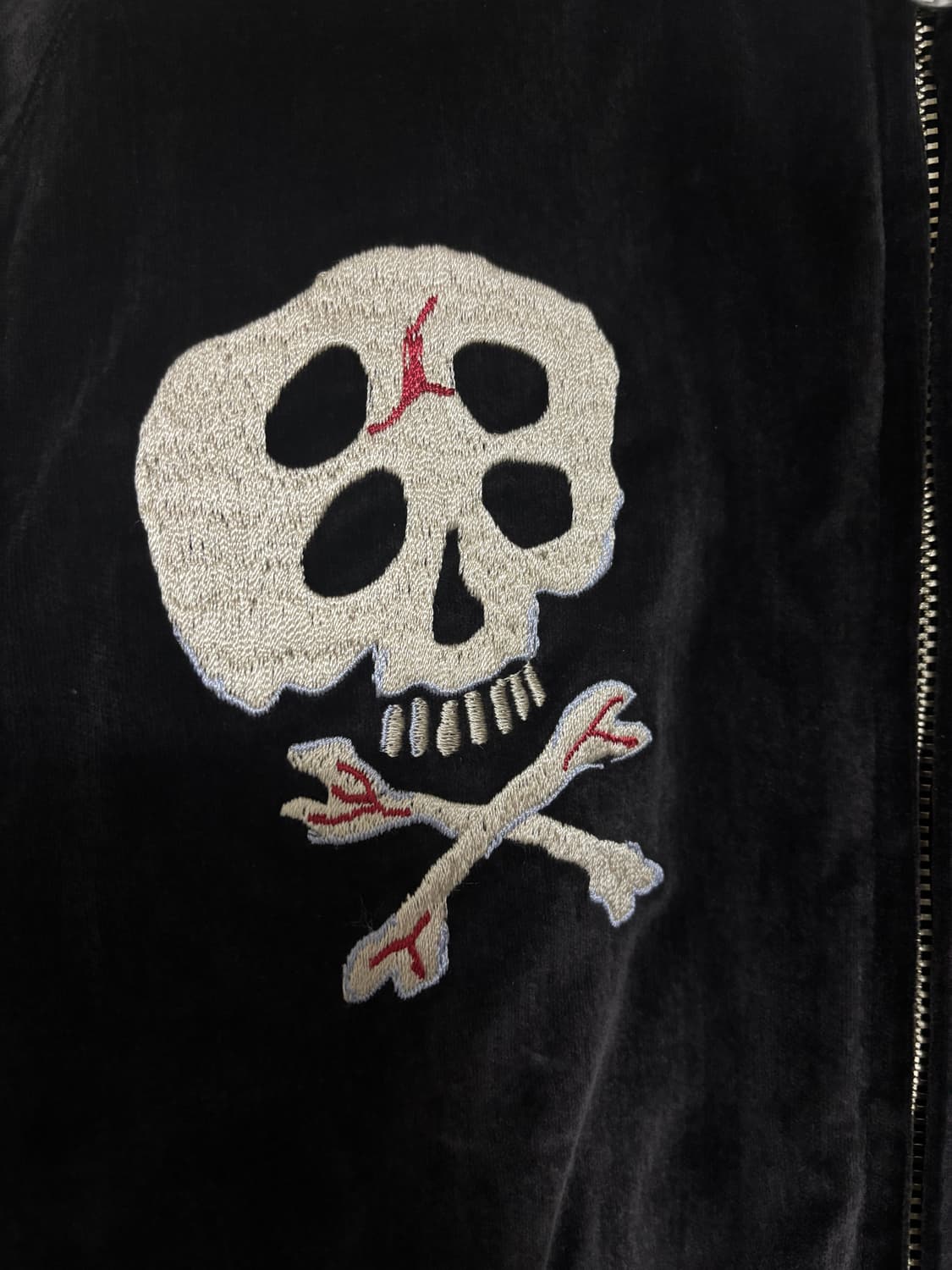 캐피탈 벨베틴 설파이드 수베니어 레인 스컬 자켓 블랙 상품이미지6